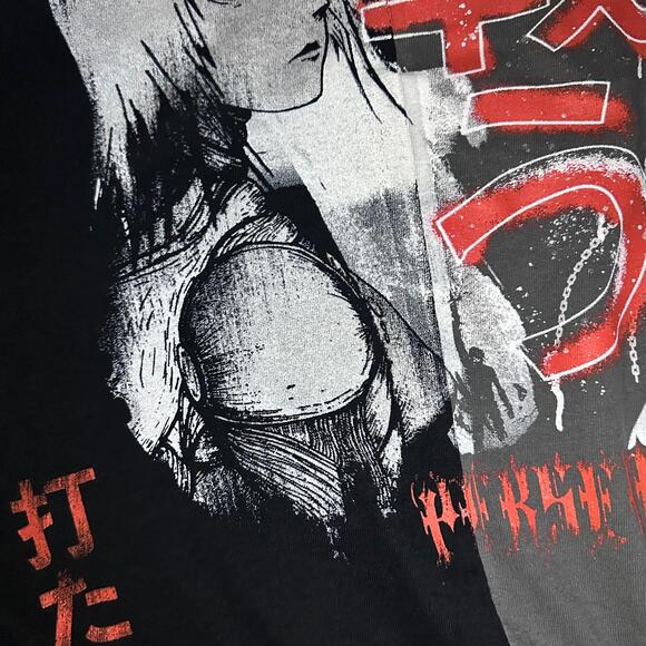 Paper Plane 🧠 “Perseverance Above All” Split Graphic Tee – Size M - Picture 6 of 7